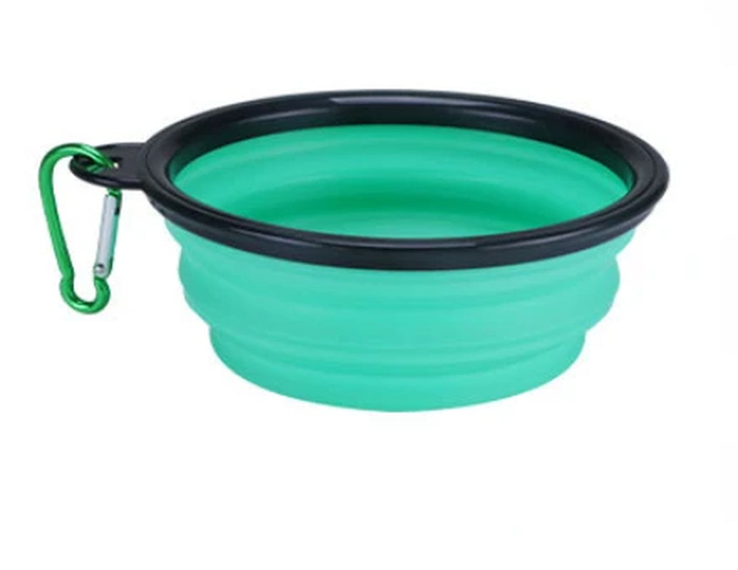 Collapsible Pet Silicone Dog Food /Water Bowl 