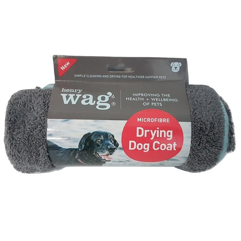 HENRY WAG MICROFIBRE DRYING COATS ROBE FAST DRY TOWEL ABSORBENT PET CLEANER