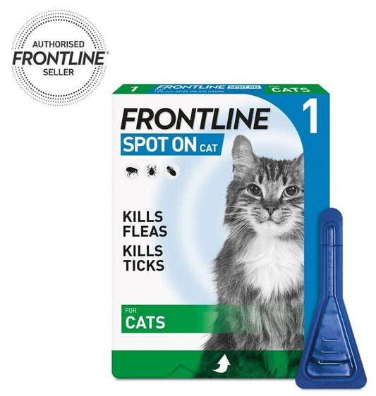 FRONTLINE Spot On Plus Flea, Lice, and Tick Treatment for Cats and Dogs - Effective Flea Elimination Solution