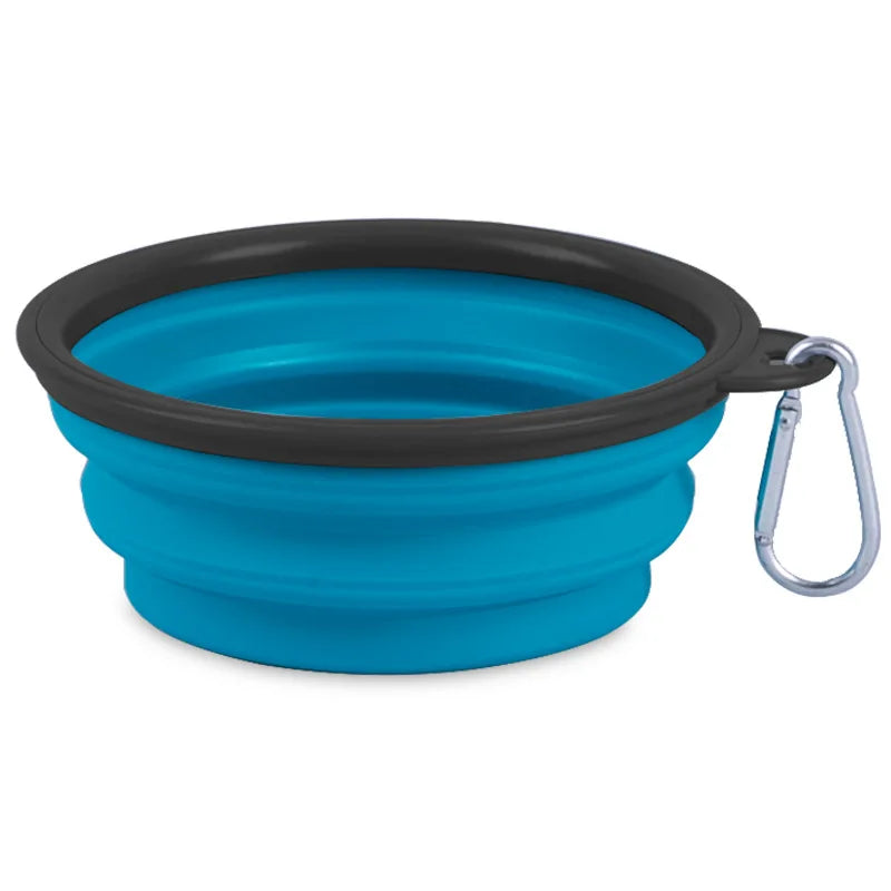 Collapsible Pet Silicone Dog Food /Water Bowl 