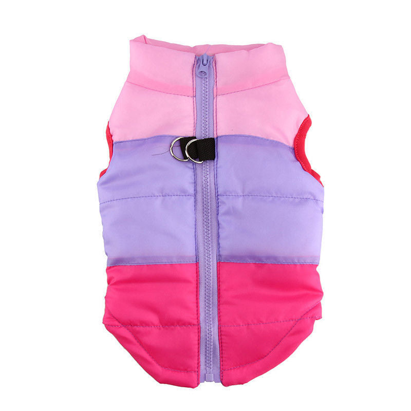 Warm Pet Dog Coats Jacket Outdoor Clothes Waterproof Winter Vest Puppy Coat UK