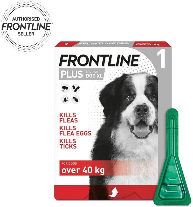 FRONTLINE Spot On Plus Flea, Lice, and Tick Treatment for Cats and Dogs - Effective Flea Elimination Solution