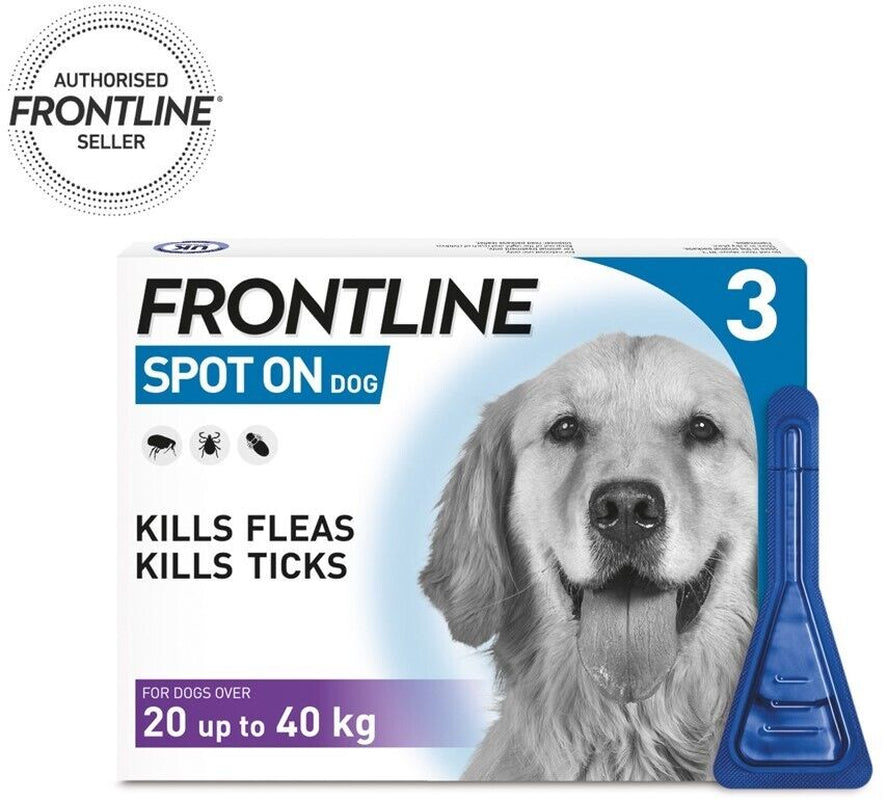 FRONTLINE Spot On Plus Flea, Lice, and Tick Treatment for Cats and Dogs - Effective Flea Elimination Solution