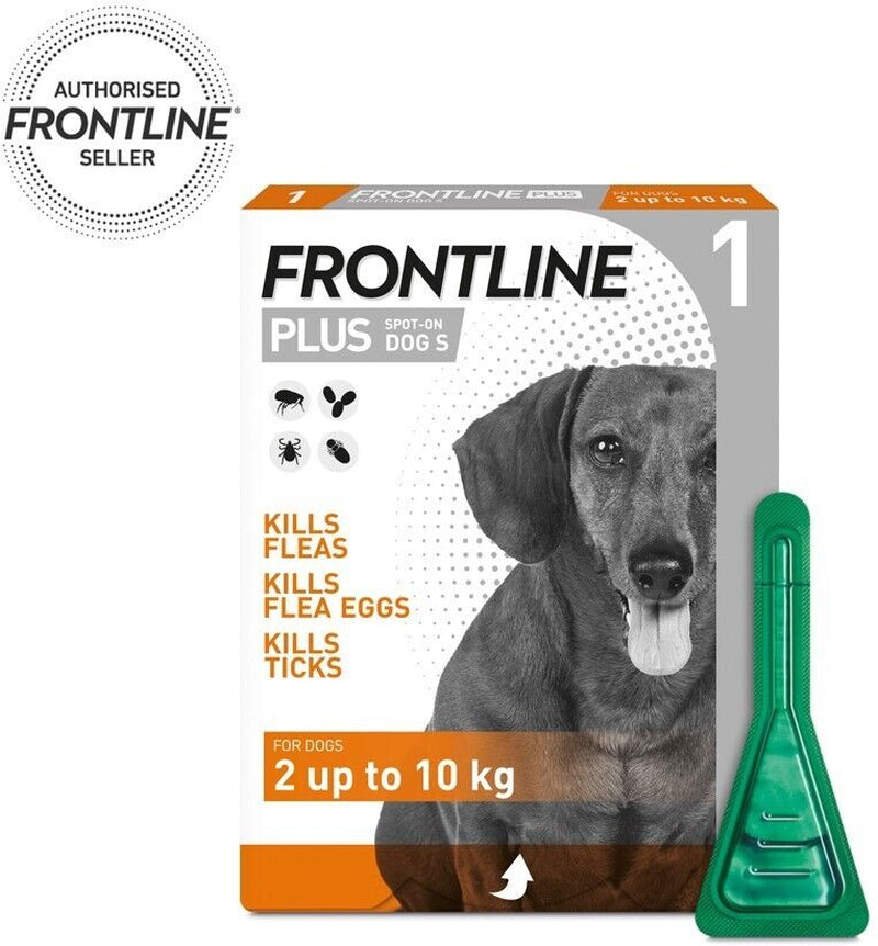 FRONTLINE Spot On Plus Flea, Lice, and Tick Treatment for Cats and Dogs - Effective Flea Elimination Solution