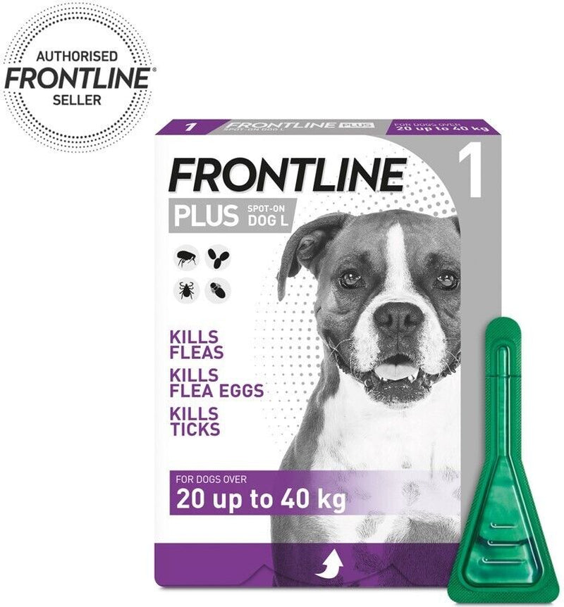 FRONTLINE Spot On Plus Flea, Lice, and Tick Treatment for Cats and Dogs - Effective Flea Elimination Solution