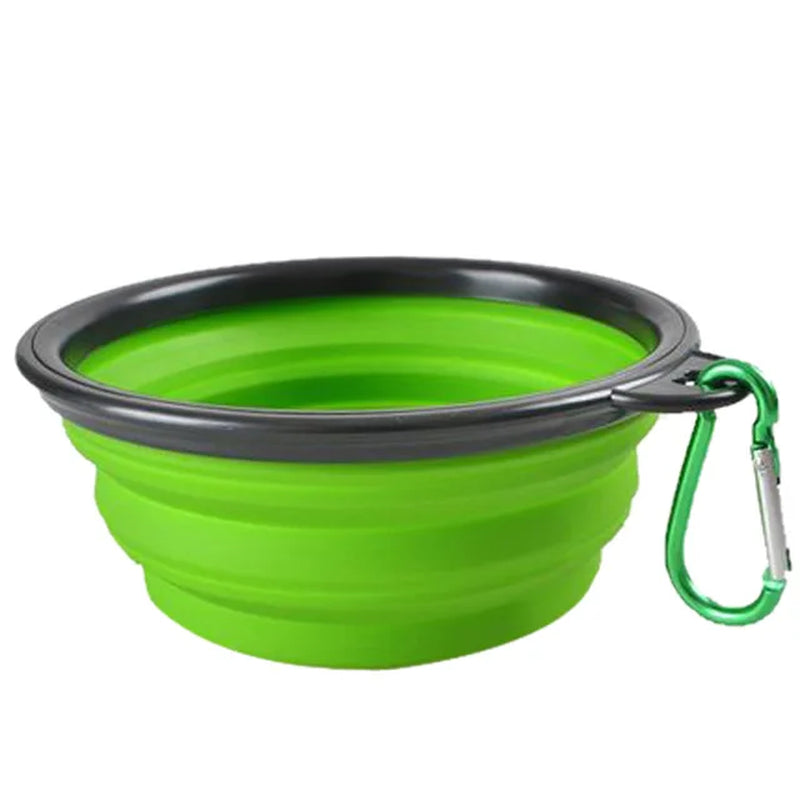 Collapsible Pet Silicone Dog Food /Water Bowl 