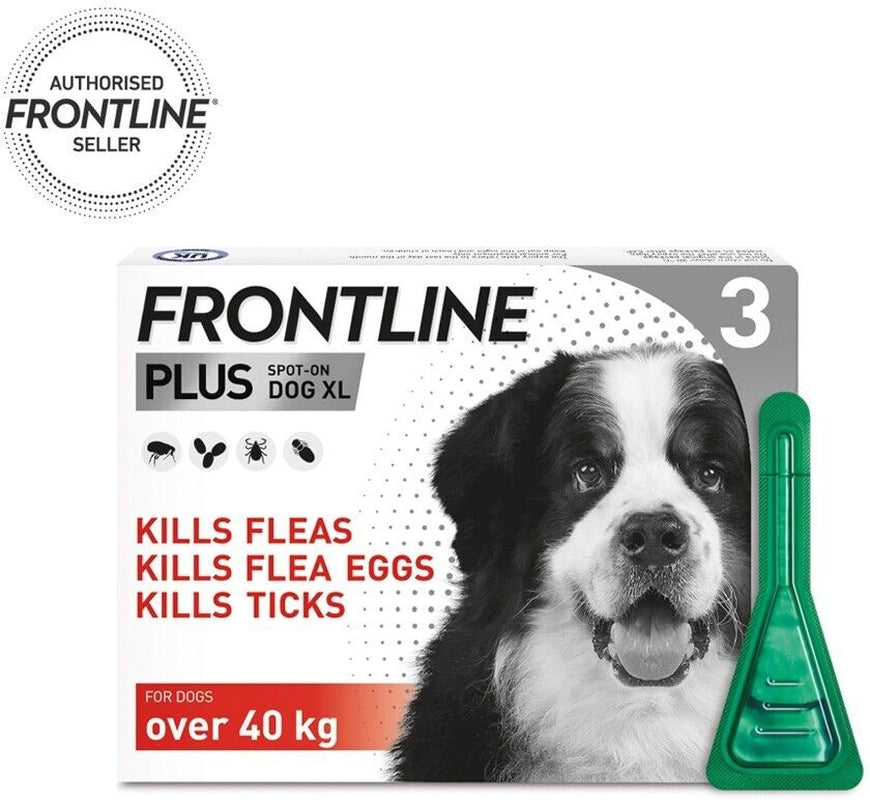 FRONTLINE Spot On Plus Flea, Lice, and Tick Treatment for Cats and Dogs - Effective Flea Elimination Solution