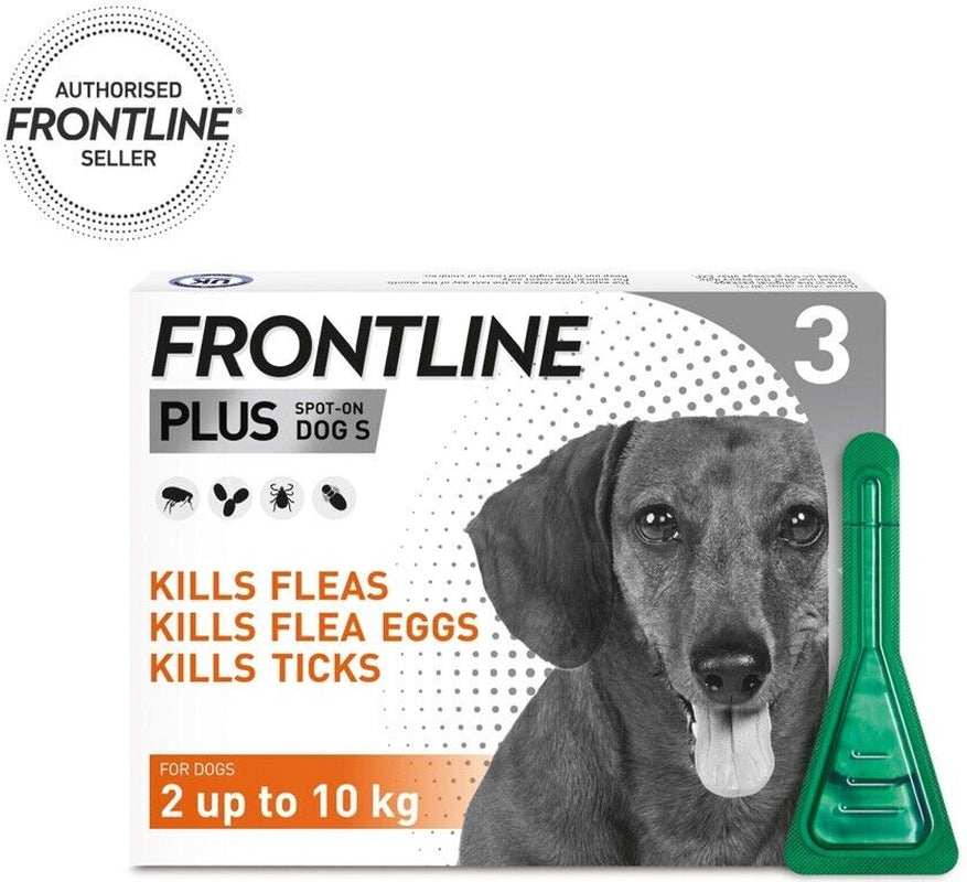 FRONTLINE Spot On Plus Flea, Lice, and Tick Treatment for Cats and Dogs - Effective Flea Elimination Solution