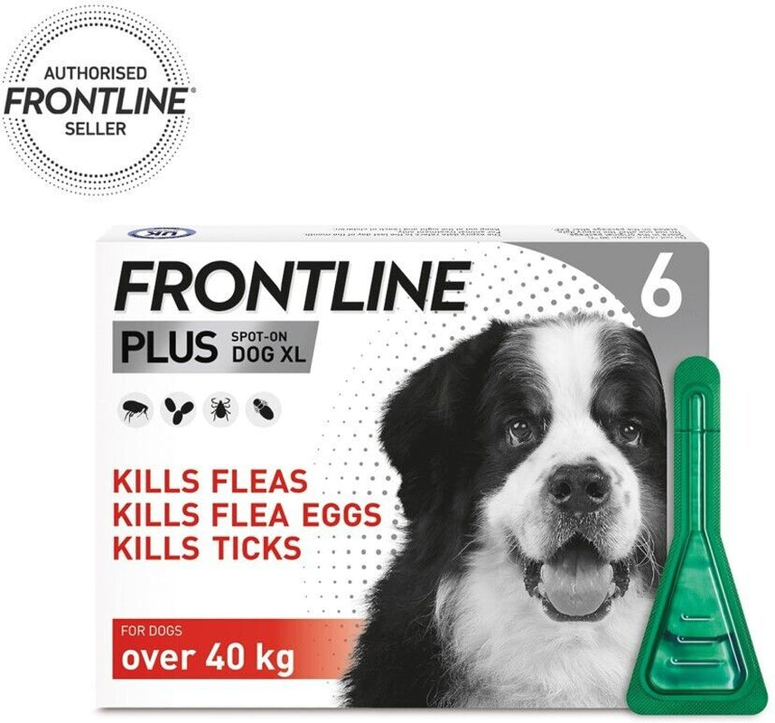 FRONTLINE Spot On Plus Flea, Lice, and Tick Treatment for Cats and Dogs - Effective Flea Elimination Solution