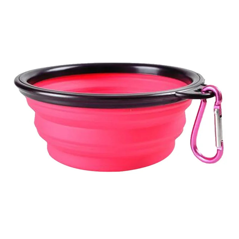 Collapsible Pet Silicone Dog Food /Water Bowl 